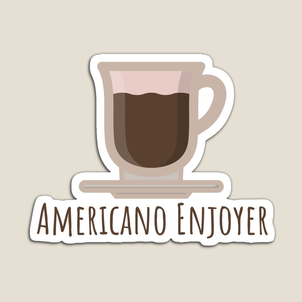 Coffee Americano Enjoyer Sticker