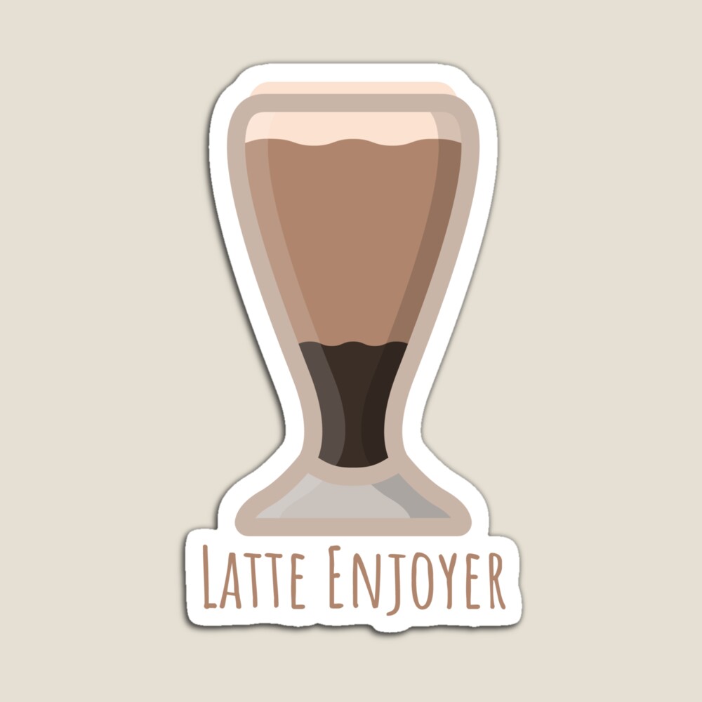 Coffee Latte Enjoyer Sticker